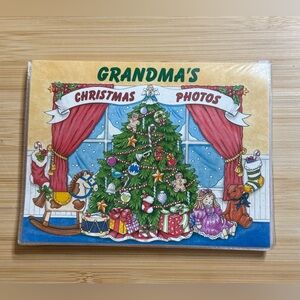 Vintage Holiday Photo Album Grandma's Christmas Photos 4x6 Holds 24 Photos